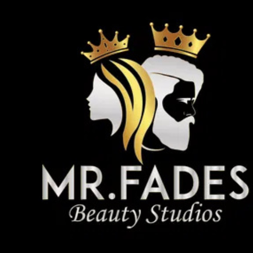 MR. FADES BEAUTY STUDIOS brand logo